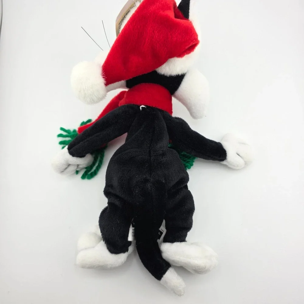 Warner Bros Sylvester‎ Santa Bean Bag Plush Vintage 1998 NWT